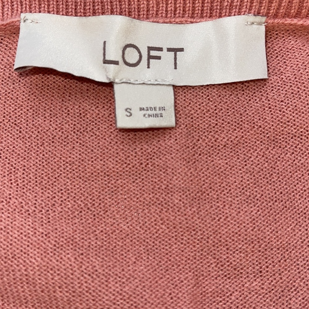 Loft Button Down Peach Cardigan - image 5